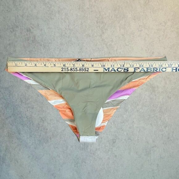 prAna Bikini Bottom Womens Size L Cheeky Low Rise Reversible Beach Swimwear NEW - Picture 10 of 13